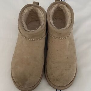 Ugg Cozy Tan Suede Ankle Boots